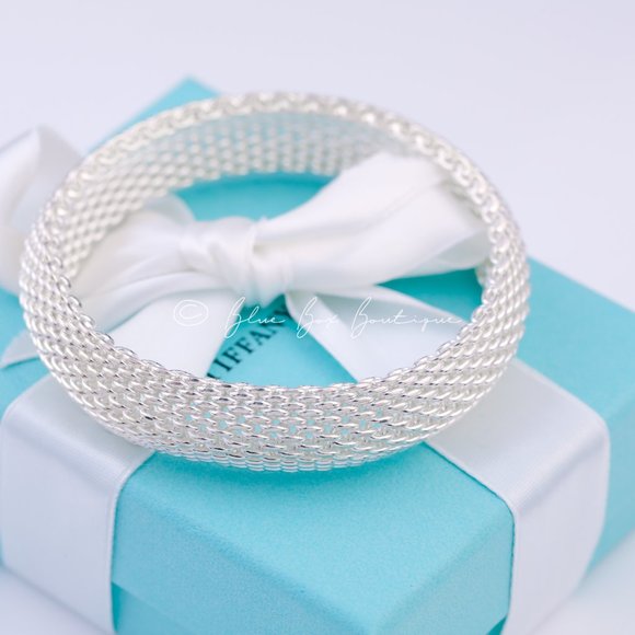 Tiffany & Co. Bracelet SOMERSET Mesh Bangle Bracelet in Sterling Silver - Picture 8 of 9